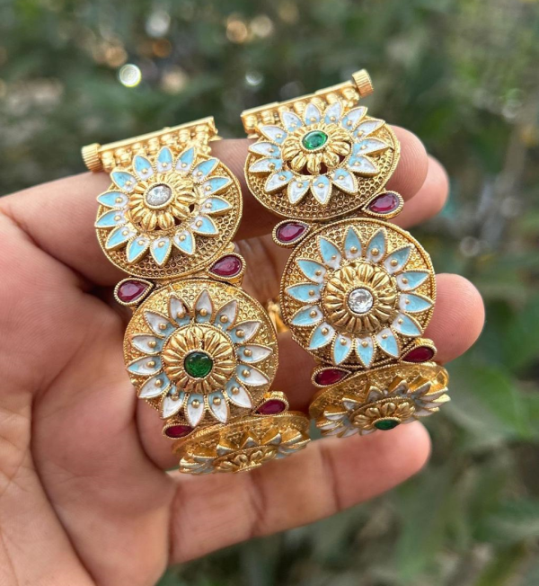 Antique Bangle SunFlower Design